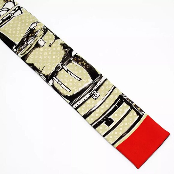 Auth LOUIS VUITTON Scarf multicolor silk - Picture 5 of 8